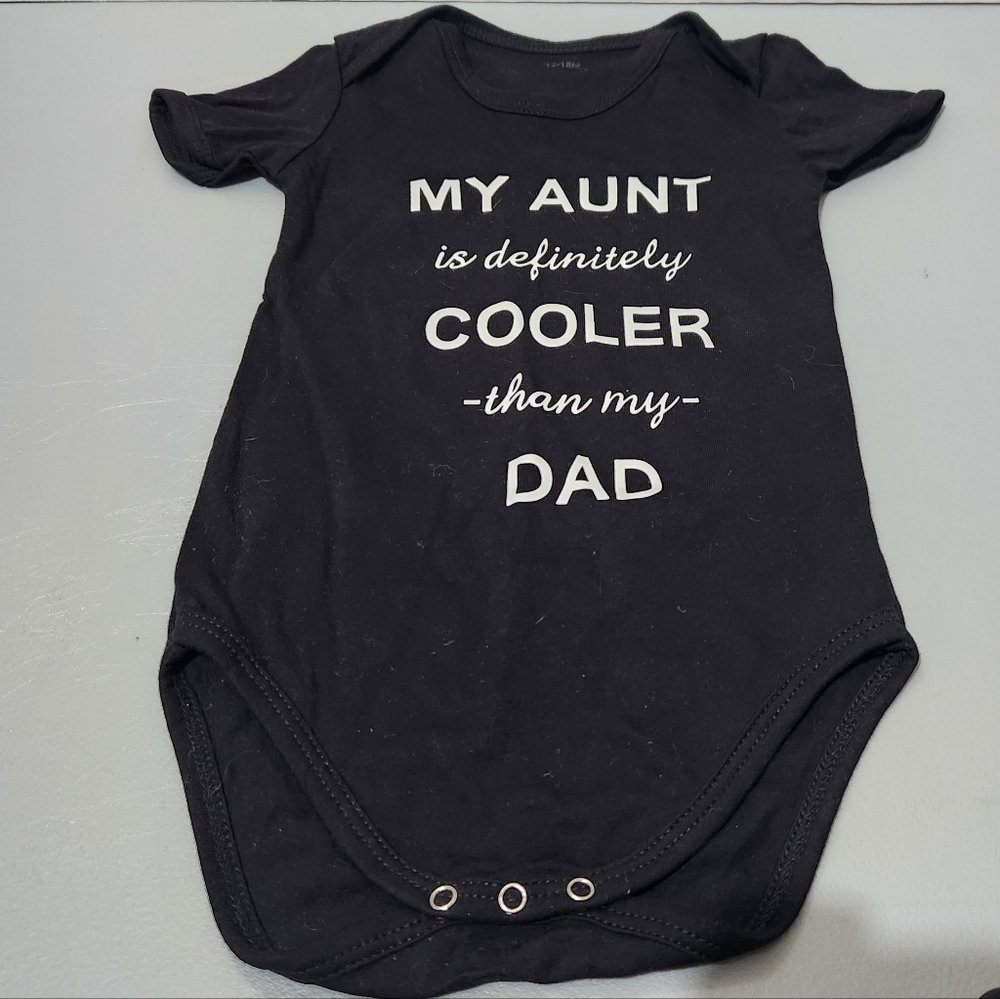 Black Bodysuit - 'My Aunt is Cooler'